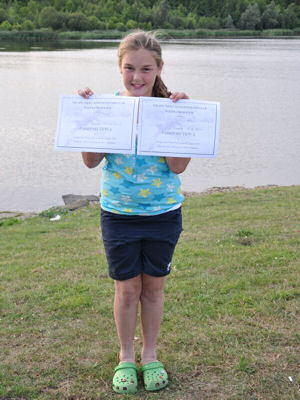 Robyn Johnson with Pass Certificates