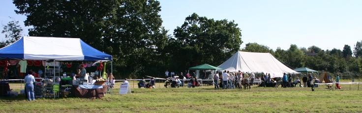 The stands and displays at the Fun Day